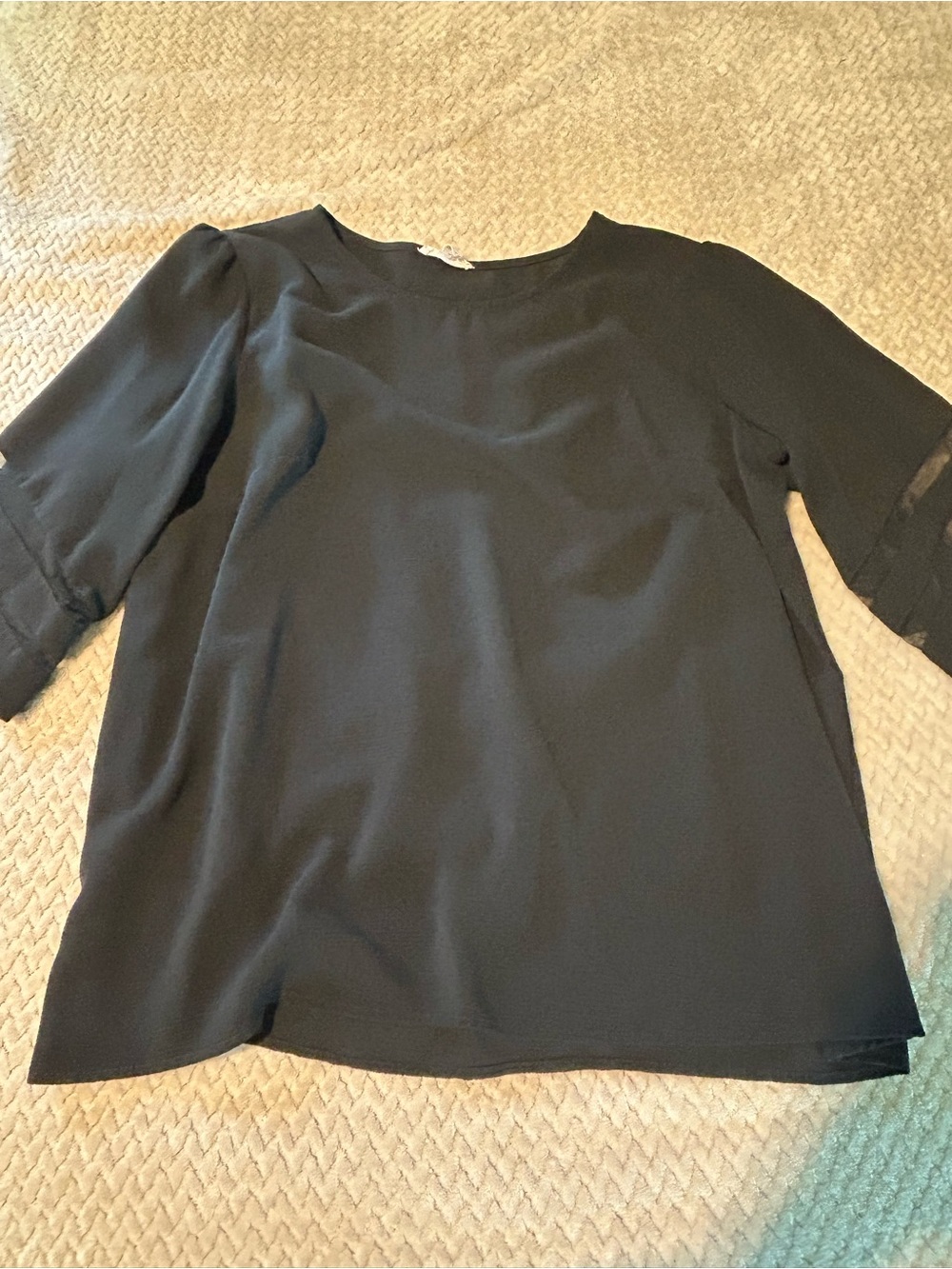 Maurices Black Crew Neck Blouse